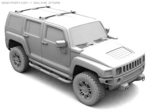 hummer h3 3D Model