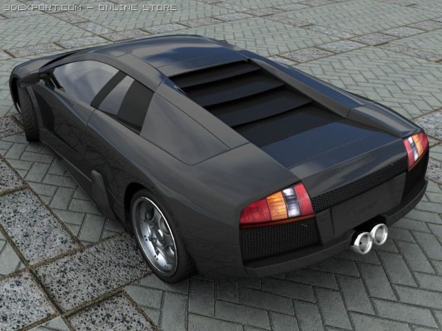 lamborghiny murceliago 3D Model .c4d .max .obj .3ds .fbx .stl .blend 