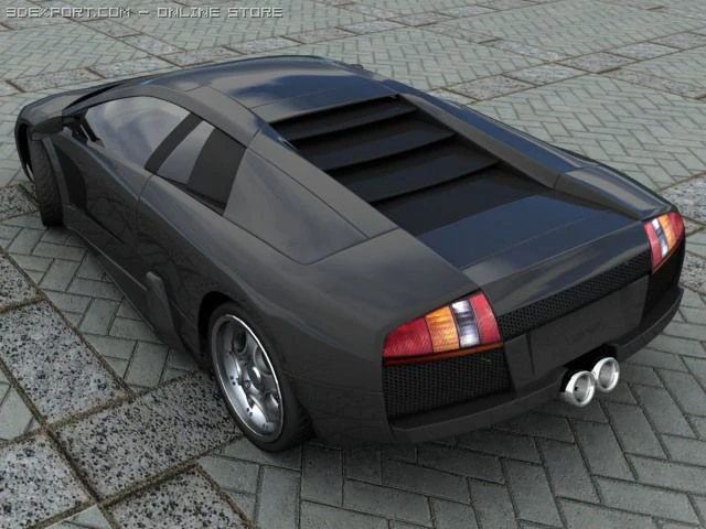 lamborghiny murceliago 3D Model .c4d .max .obj .3ds .fbx .stl .blend