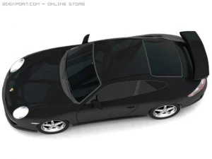 porsche 911 gt3 2007 3D Model