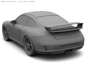 porsche 911 gt3 2007 3D Model