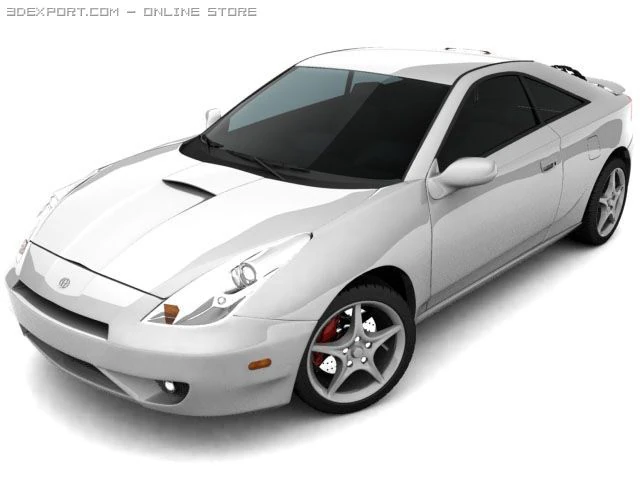 toyota celica gt s 3D Model .c4d .max .obj .3ds .fbx .stl .blend 