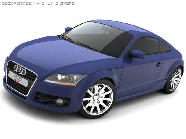 audi tt 2007 3D Model .c4d .max .obj .3ds .fbx .stl .blend