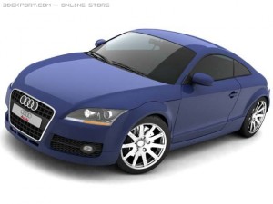 audi tt (2007) 3D Модель