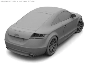audi tt 2007 3D Model