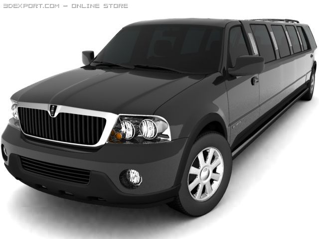 lincol navigator limousine Modello 3D .c4d .max .obj .3ds .fbx .stl .blend 