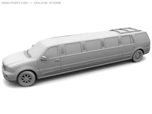 lincol navigator limousine 3D Model