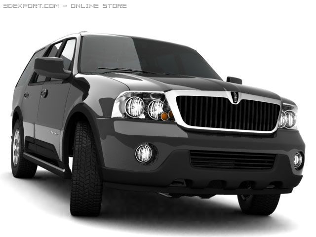 lincoln navigator 3Dモデル .c4d .max .obj .3ds .fbx .stl .blend 