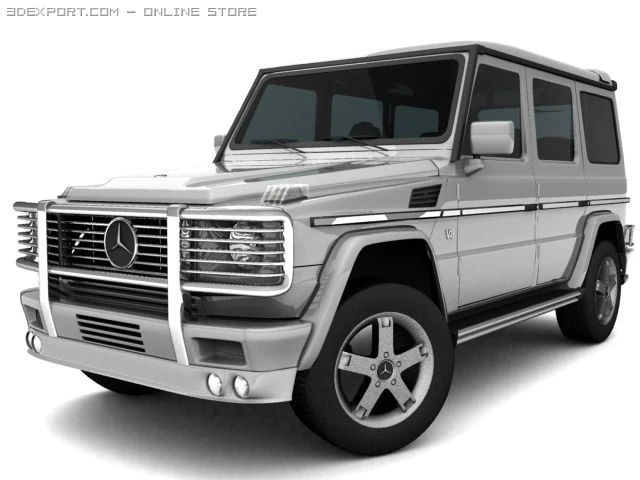 mercedes   benz g500 3D Model .c4d .max .obj .3ds .fbx .stl .blend 