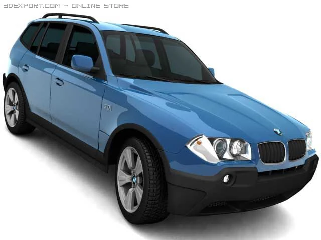 bmw x3 3D Model .c4d .max .obj .3ds .fbx .stl .blend 