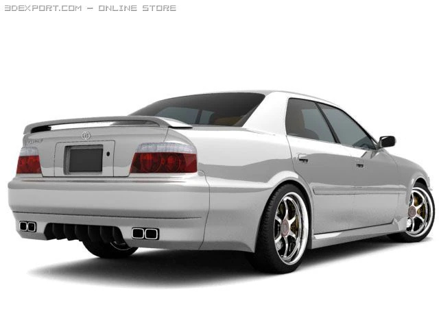 toyota chaser 3D Model .c4d .max .obj .3ds .fbx .stl .blend 