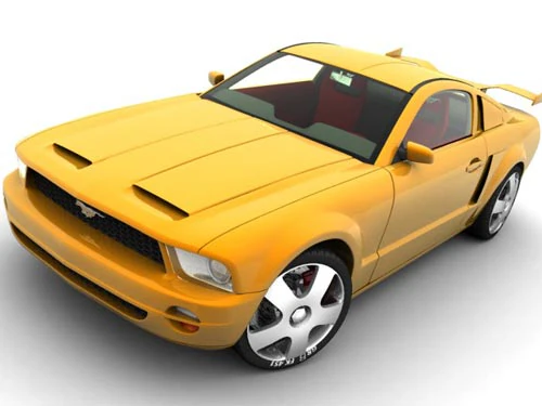 ford mustang 2003 3D Model .c4d .max .obj .3ds .fbx .stl .blend 