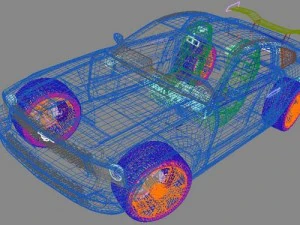 ford mustang 2003 3D Model