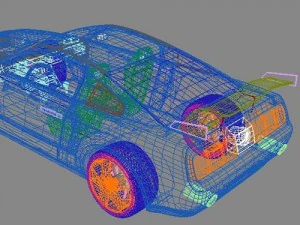 ford mustang 2003 3D Model