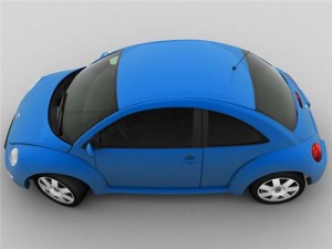 vw new beetle 3Dモデル