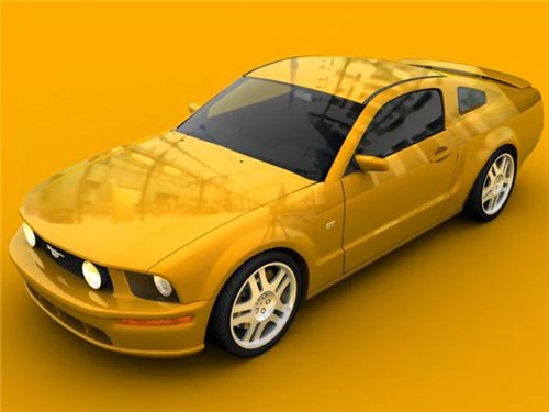 ford mustang gt 2005 3D Model .c4d .max .obj .3ds .fbx .stl .blend 