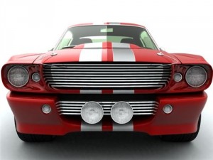 mustang shelby gt500 3D Model