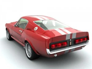 mustang shelby gt500 3D Model