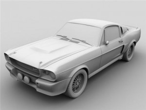 mustang shelby gt500 Modelo 3D