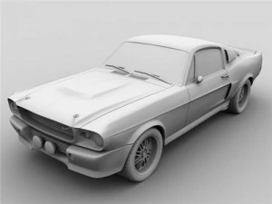 mustang shelby gt500 3D Model