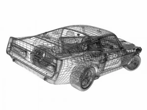 mustang shelby gt500 3D Model
