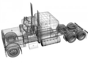peterbilt 379 3Dモデル