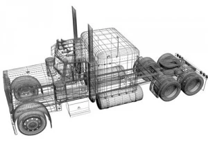 peterbilt 379 Modelo 3D