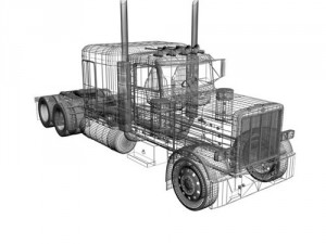 peterbilt 379 3Dモデル