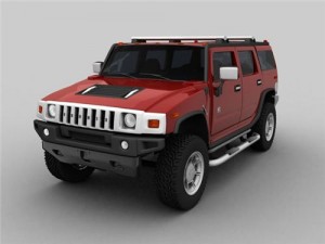 hummer h2 suv 3D Model