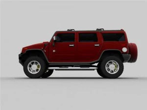 hummer h2 suv 3D Model