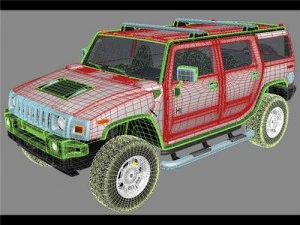 hummer h2 suv 3D Model