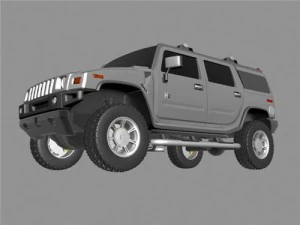 hummer h2 suv 3D Model