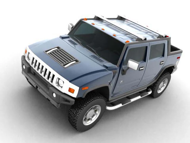 hummer h2 sut 3D Model .c4d .max .obj .3ds .fbx .stl .blend 