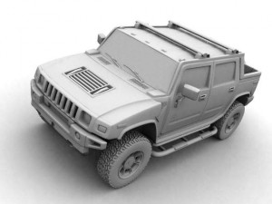 hummer h2 sut 3D Model
