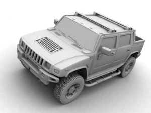 hummer h2 sut 3D Model