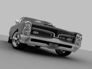 pontiac gto 1967 Model 3D
