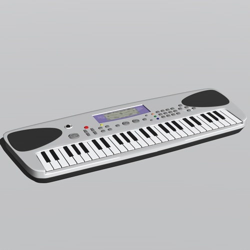 midi keyboard 3D Model .c4d .max .obj .3ds .fbx .stl .blend 