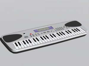 midi keyboard 3D Model