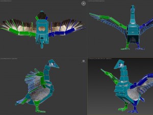 animated geese 3D Модель