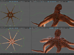 Animated octopus v2 3D Model