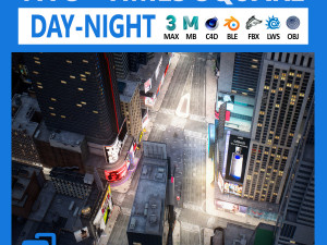 New york city times square 3D मॉडल