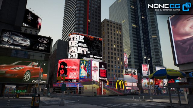 New York City Times Square 3D Модель In Город 3DExport