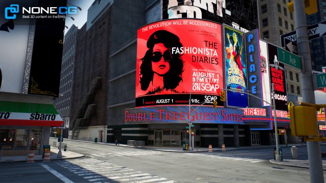 New York City Times Square 3D Модель In Город 3DExport