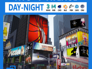 New york city 7th avenue 3D मॉडल