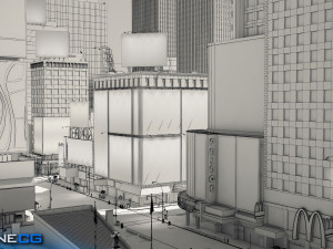 New york city 7th avenue 3D मॉडल