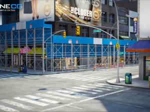 New york city 7th avenue 3D मॉडल