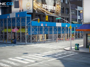 New york city 7th avenue 3D Model