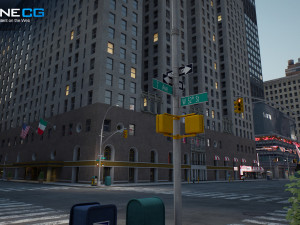 New york city 7th avenue 3D मॉडल