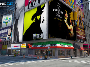New york city 7th avenue 3D मॉडल