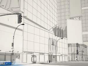 New york city 7th avenue 3D Model